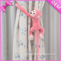 Hot Sales Product Home Decorative and Useful Plush Monkey with Magic Tape Plush Monkey For Curtains